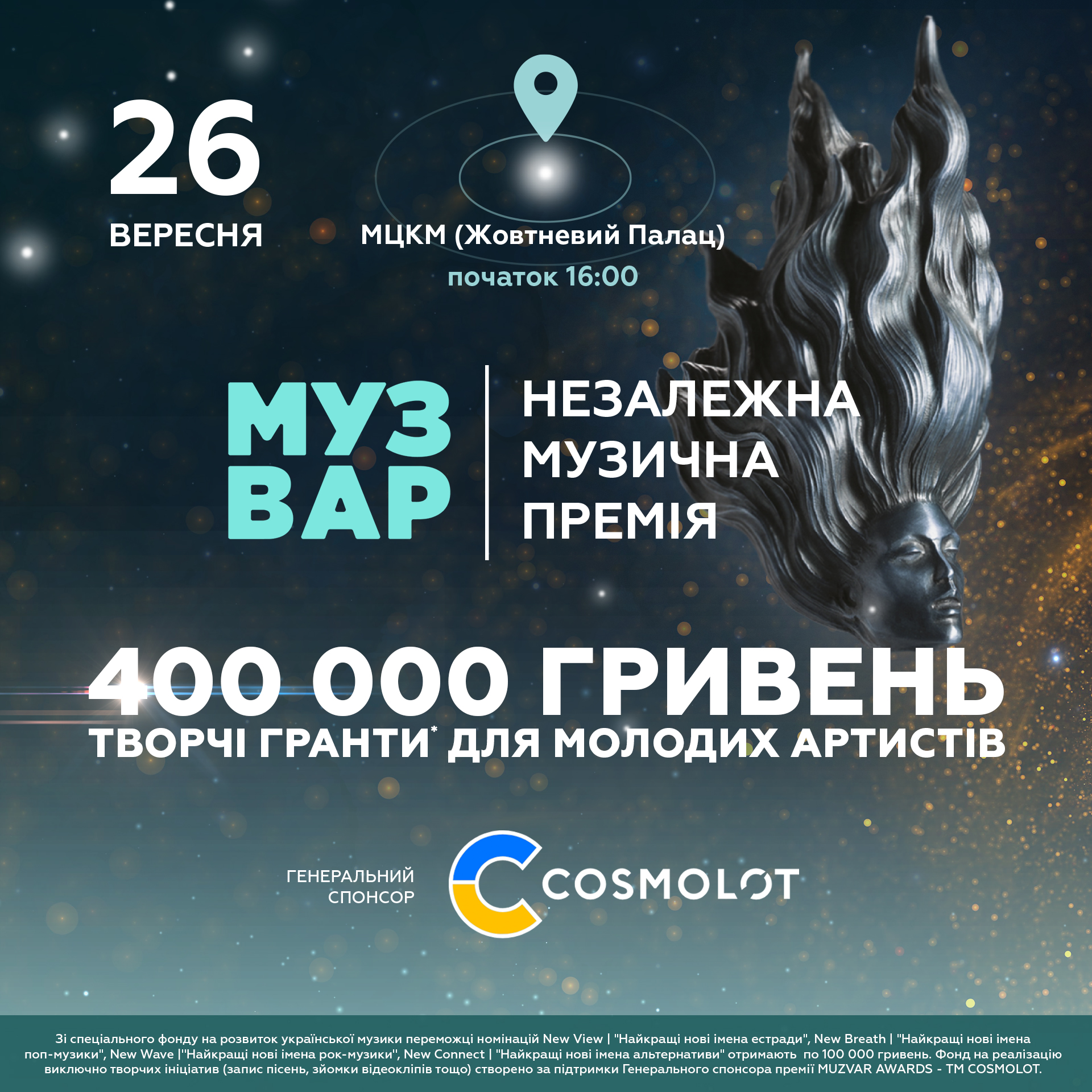 Українським артистам роздадуть майже півмільйона гривень: що відомо